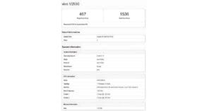 The Vivo v60 Geekbench score was revealed
